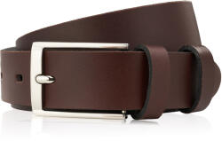 Paolo Peruzzi Férfi bőr öv ezüst csattal 130 cm | Barna - top-brands - 7 234 Ft