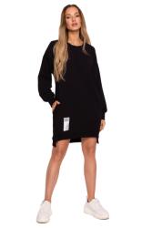 MOE hosszú ujjú tunika ruha | fekete