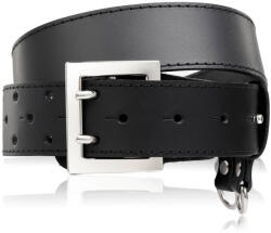 Paolo Peruzzi Férfi bőr katonai öv 110 cm BL-110 | fekete