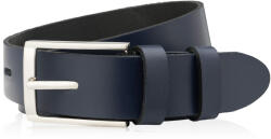 Paolo Peruzzi Férfi bőr öv ezüst csattal 120 cm | sötétkék