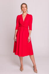 STYLOVE ruha megkötővel a derekán | piros