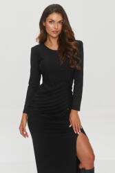 Makadamia ruha hasítékkal és ráncokkal M846 | fekete