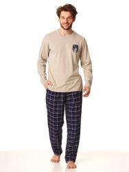 KEY Férfi pizsama | bézs