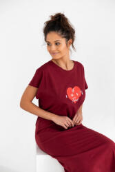 SENSIS női hálóing Maxine | Burgundia