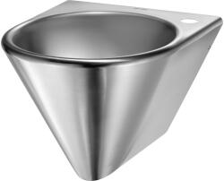 Delabie TED vandálbiztos fali mosdó, kézmosó zárt szifonburkolattal, jobbos 35mm csapfurat, 1, 5mm r. m acél (GCV00217-TR35)