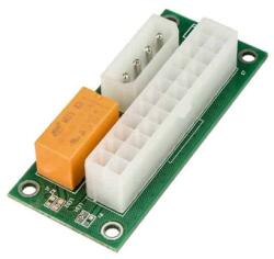 Kolink Kábel Kolink Dual/Multi Tápszinkron Adapter 24-Pin + 4-Pin