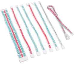KOLINK Kábel Kolink Core Pro fonott kábelhosszabbító kit 12V-2x6 Type 2 - Brilliant White/Neon Blue/Pur (COREPRO-EK-12VT2-BBP)