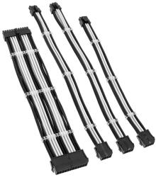 KOLINK Kábel Modding Kolink Core Standard fonott hosszabbító kit - Jet Black/Brilliant White (CORESTANDARD-EK-BWH)