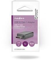 Nedis CCGB64915BK USB-C - USB-A adapter, USB C dugó - USB A aljzat, 5 Gbps, OTG (CCGB64915BK) (CCGB64915BK)