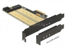 Delock PCI Express x4-kártya > 1 x belso M. 2 aljzat B nyílással + 1 x belso NVMe M. 2 aljzattal (DL89630) (DL89630)