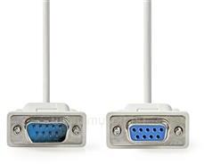 Nedis D-SUB 9 tűs dugó | D-SUB 9 tűs aljzat kábel, 2m, CCGL52010IV20 (CCGL52010IV20) (CCGL52010IV20)