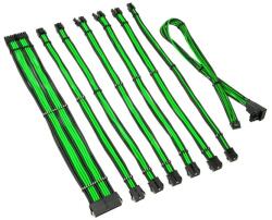 KOLINK Kábel Kolink Core Pro fonott kábelhosszabbító kit 12V-2x6 Type 2 - Venom Green (COREPRO-EK-12VT2-GRN)