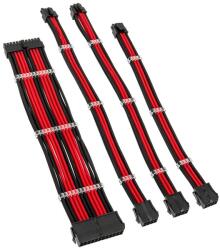 KOLINK Kábel Modding Kolink Core Standard fonott hosszabbító kit - Jet Black/Racing Red (CORESTANDARD-EK-BRD)