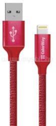 ColorWay Kábel, USB Apple Lightning 2m 2.4A red (CW-CBUL007-RD) (CW-CBUL007-RD) (CW-CBUL007-RD)