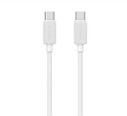 USAMS KY adatkábel (Type-C - Type-C, 60W, PD gyorstöltő, 200cm) FEHÉR (SJ696USB02) (SJ696USB02) - aqua