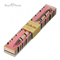 Bruno Visconti Golyóstoll Bruno Visconti 0, 7mm kék, fém test, Felicita - színes csíkos (20-0263/03) (20-0263/03) - aqua