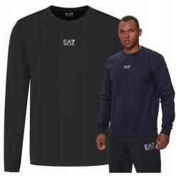 Giorgio Armani Férfi pulóver, Emporio Armani, M, pamut, hosszú ujjú, záródás nélküli, normál szabású, sötétkék