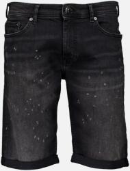 Karl Lagerfeld Viseltes hatású farmer bermudanadrág, Antracitszürke, W36-L30 (2658200552832-990-W36-L30)