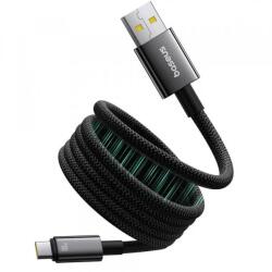 Baseus Cablu Date si Incarcare USB-A - USB-C Baseus Tungsten Gold P10319805111-02, 100W, 1m, Negru