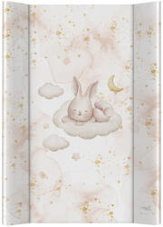 Ceba Baby Pelenkázó alátét 2-szegélyes merev lappal (50x70) Ultra Light Sleepy Bunny (69247947)