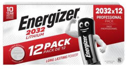 Energizer Gombelem, CR2032, 12 db, ENERGIZER (EECR2032B12) (EECR2032B12)