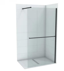  Walk-in zuhanyfal COPEN MONTE PLUS 1000x2000 mm víztiszta üveg, 8 mm, matt fekete keret (C-02-WIB100)