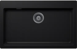 SCHOCK Schock Signus N-100XL konyhai mosogatótálca 790 x 500 mm Cristadur Puro, intenzív fekete és szűrőkosár, túlfolyó takaró Gunmetal (SETSN100XLPUPVGUB)