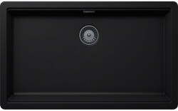 SCHOCK Schock Greenwich N-100XL konyhai mosogatótálca 750 x 456 mm Cristadur Puro, intenzív fekete és szűrőkosár, túlfolyó takaró Gunmetal (SETGN100XLPUPVGUB)