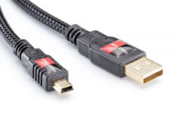 Eagle Cable Deluxe USB 2.0 A - Mini B kábel fekete 3.2m (10061032) (10061032)