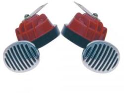  Homasita 12V-os dupla csigakürt piros-króm (56HN613 ) (56HN613)