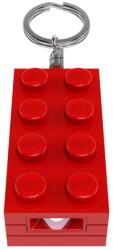 LEGO® EUROMIC - 2x4-es piros kocka világítós kulcstartó (LGL-KE234HR) (LGL-KE234HR)