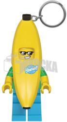 LEGO® EUROMIC - Banános jelmezes fiú világítós kulcstartó (LGL-KE118) (LGL-KE118)