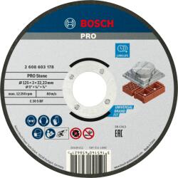 Bosch Bosch Vágótárcsa Betonhoz 125x22, 23x3mm Egyenes (2 608 603 178)