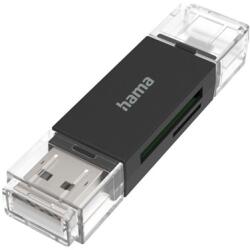 Hama 00200130 SD/microSD fekete USB 2.0 kártyaolvasó (00200130) - pcx
