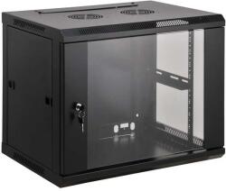 Manhattan Intellinet - 9U Falra Szerelhető Szerver Szekrény - Fém - Fekete (712071)