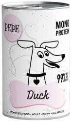 Paka Zwierzaka PEPE Duck 99% (kacsa) 400 g egyetlen fehérjét tartalmazó étel