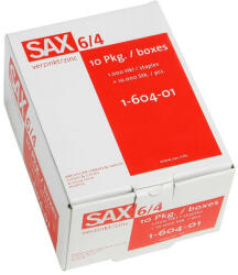Sax Tűzőkapocs SAX 6/4 cink 1000 darabos