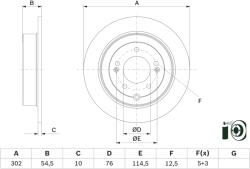 Bosch Disc frana spate BOSCH 0986479E45