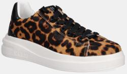 GUESS sneakers din piele ELBINA8 9BYA-OBD0J7_82X (FLTEL8.LEA12.TAN)