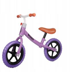  Lila futóbicikli, 12" kerekek, könnyű, állítható ülés, kormány, 2, 5kg (Fox-013)