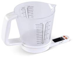 Lamart - Digitális konyhai mérleg mérőpohárral, 2× AAA, fehér 41023648 (FT1227)