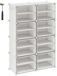 Euziel BOXIFY moduláris polc rekeszekkel, fehér LPC034W01 (EZ0086)