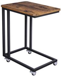 Euziel ELDUR mobil kisasztal, barna/fekete LNT50X (EZ0269)