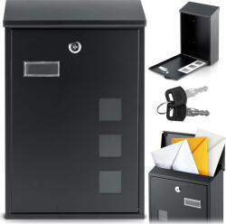 Humberg Fekete levélszekrény 39x25, 5x12 cm HM-864 (586400)