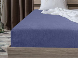 Frottír lepedő tengerészkék 90 x 200 cm