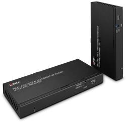 Lindy 38349 audió/videó jeltovábbító AV adó- és vevőegység Fekete (38349)