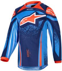 Alpinestars Tricou motocross Alpinestars Racer Nomur pentru copii, albastru închis-portocaliu-negru (AIM173-0076)