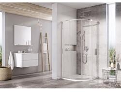 RAVAK Blix Slim BLSCP4 zuhanykabin 80x80x195 cm, krómhatású, transparent (RAV-X3BM40C00Z1)
