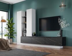 TEMPO KONDELA Nappali szekrénysor, alpesi fehér/san sebastian, MODETA