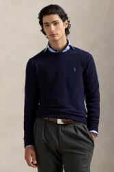 Ralph Lauren gyapjú pulóver sötétkék, 710974148 - sötétkék M